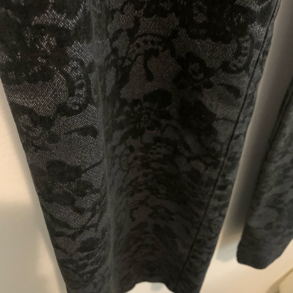 Vintage 90s-Y2K- Black Lace Wide Leg Jeans.Grunge - Picture 7 of 15